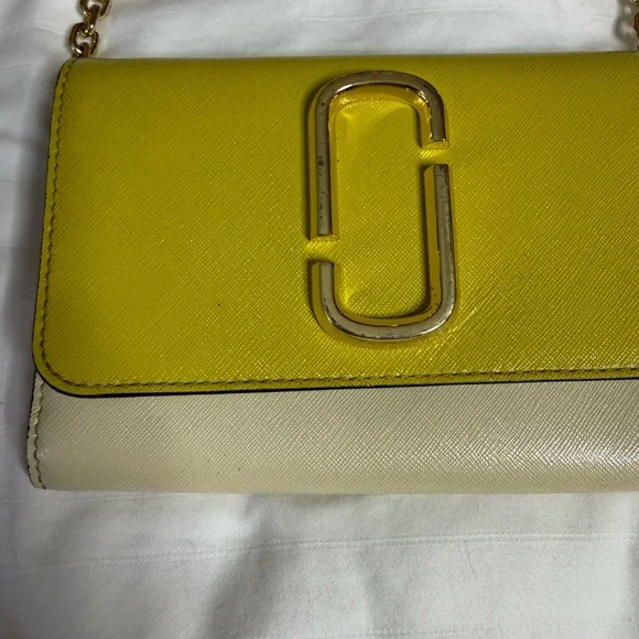Marc Jacobs Yellow and Cream Crossbody Bag - Picture 2 of 5